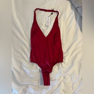 For Love and Lemons Red Bodysuit
